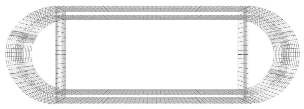 vidaXL Συρματοκιβώτιο-Γλάστρα Υπερυψωμένη 300x100x100 εκ Γαλβ. Ατσάλι