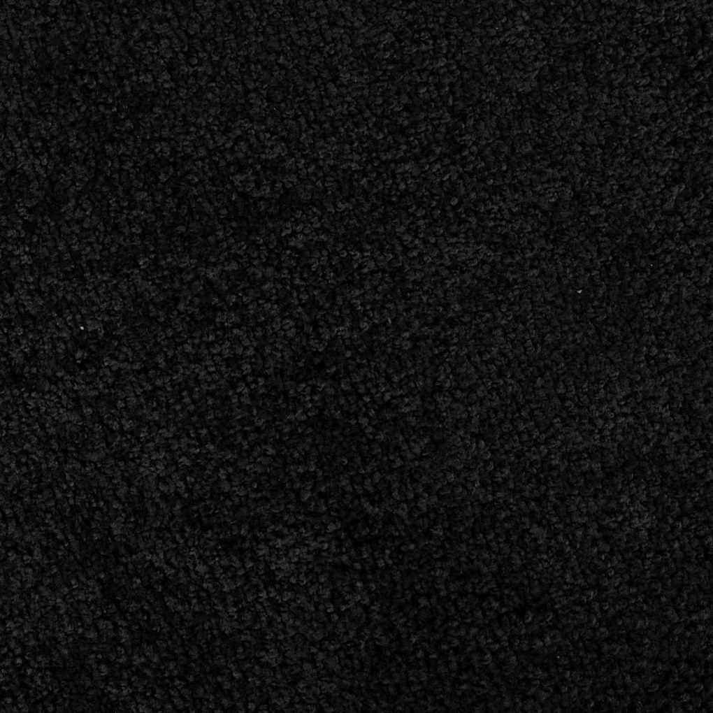 vidaXL Χαλάκι Εξώπορτας Μαύρο 60 x 40 x 1.2 εκ. Ύφασμα τέντι