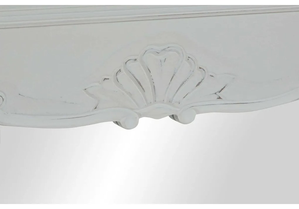 Τοίχο καθρέφτη DKD Home Decor Λευκό Φυσικό 105 x 64 x 4,5 cm