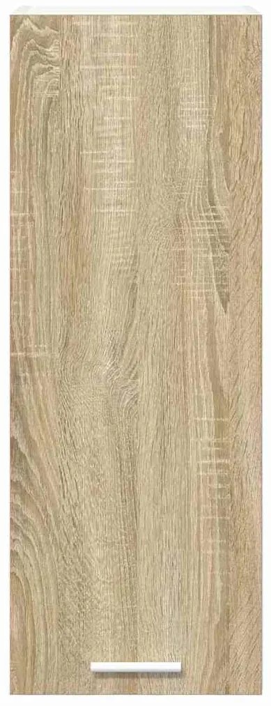 vidaXL Κρεμαστό ντουλάπι 2 pcs Σομόνα Δρυς και Λευκό 30 x 31 x 80 εκ.