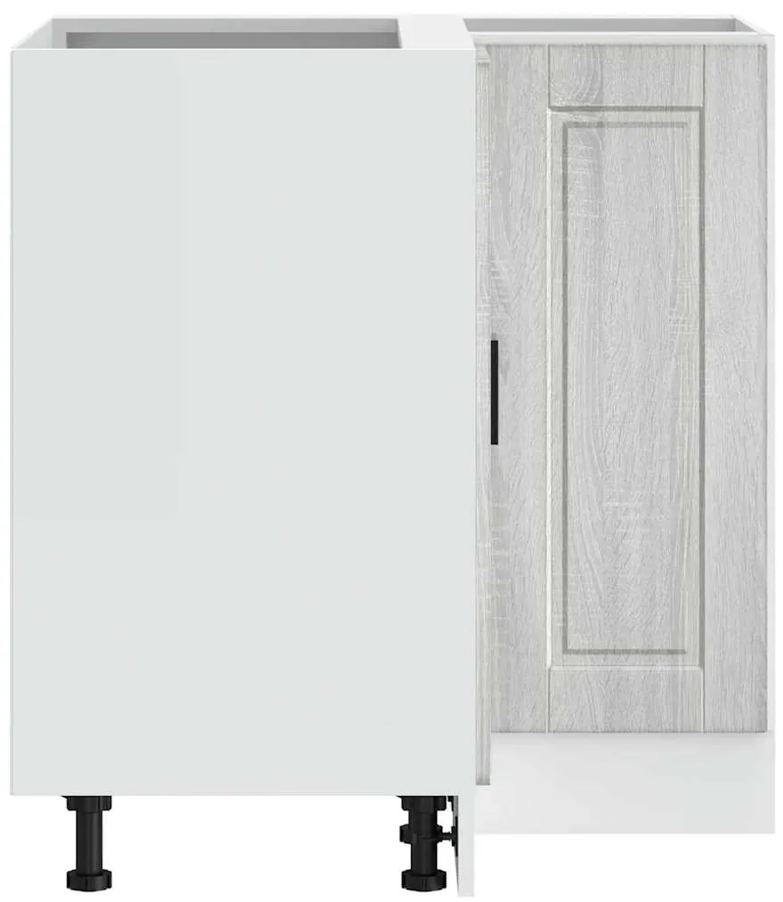 vidaXL Γωνιακό ντουλάπι βάσης κουζίνας Porto Γκρι Sonoma Επεξ. Ξύλο