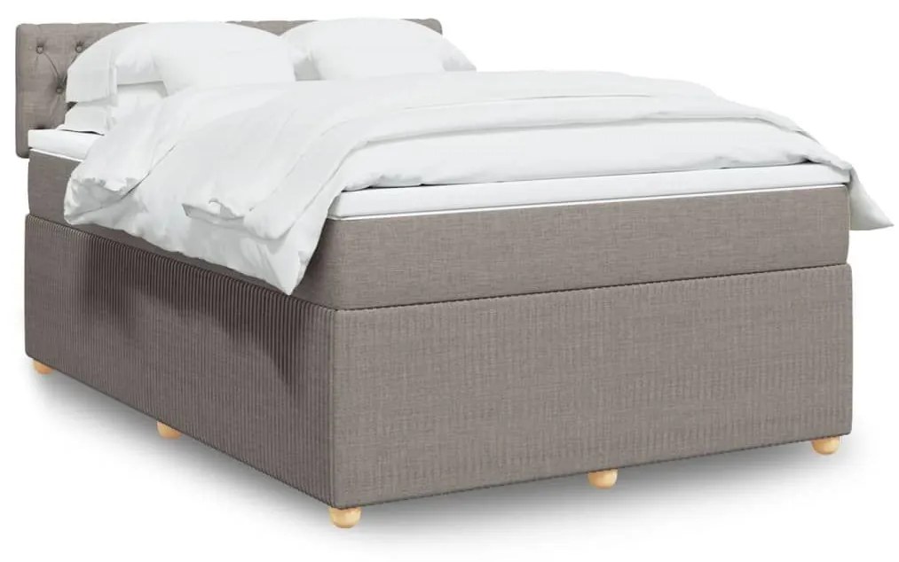 ΚΡΕΒΑΤΙ BOXSPRING ΜΕ ΣΤΡΩΜΑ TAUPE 160X200 ΕΚ. ΥΦΑΣΜΑΤΙΝΟ 3287518