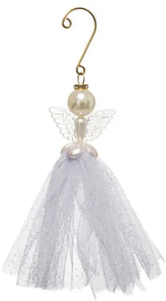 Στολίδι Χριστουγεννιάτικο (18εκ.) A-S Metal Hang 175818 White