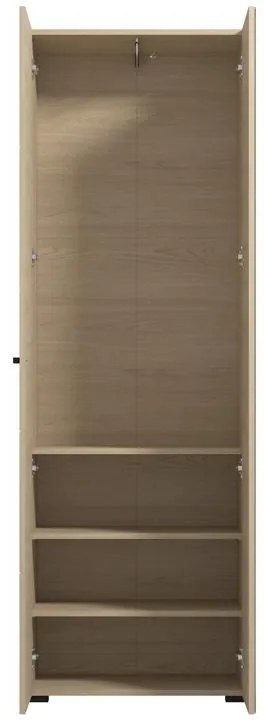 Έπιπλο εισόδου - Ντουλάπα RATHLIN P2 OG με Καθρέπτη Light Port Oak 64x35x194εκ. 64x35x194 εκ.
