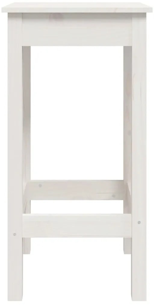 vidaXL Καρέκλες Μπαρ 2 τεμ. Λευκό 40x40x78 εκ. Μασίφ Ξύλο Πεύκου