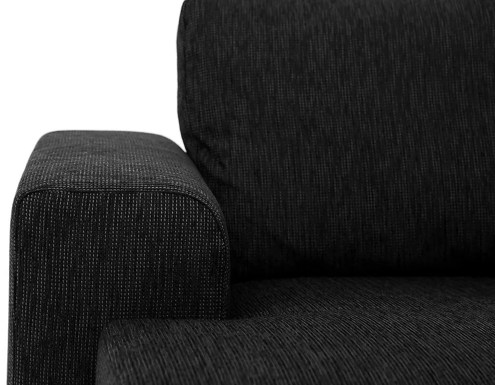 Καναπές Scandinavian Choice 894, Αριθμός θέσεων: 2, Μαύρο, 172x90x84cm, Πόδια: Ξύλο | Epipla1.gr