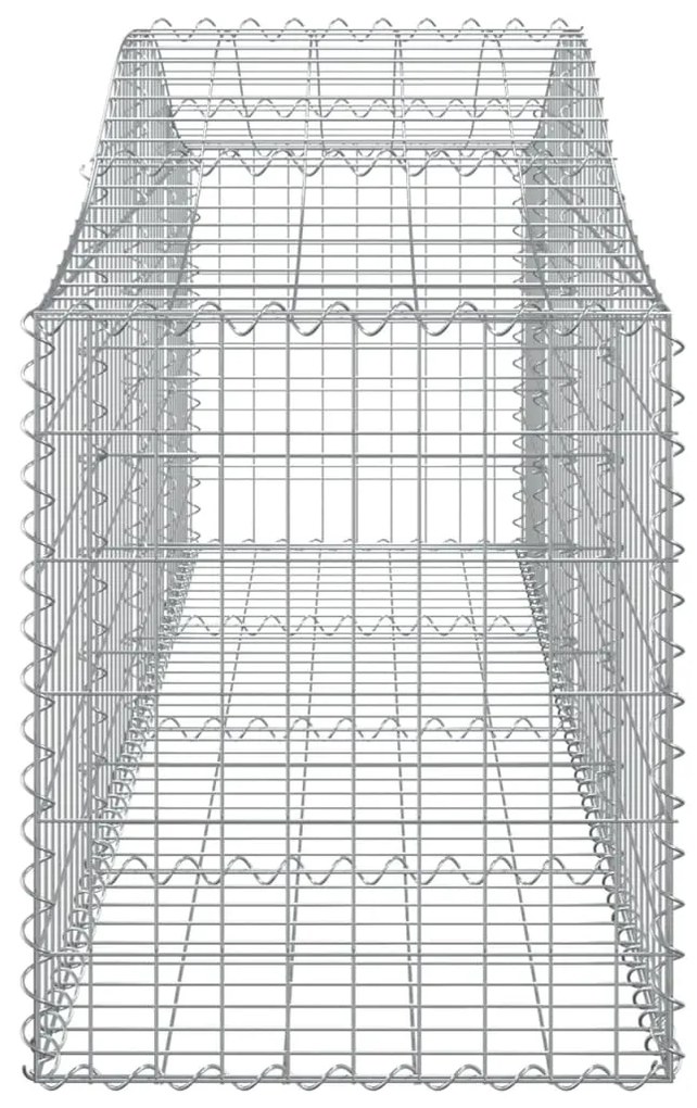 vidaXL Συρματοκιβώτια Τοξωτά 40 τεμ. 200x50x60/80 εκ. Γαλβαν. Ατσάλι