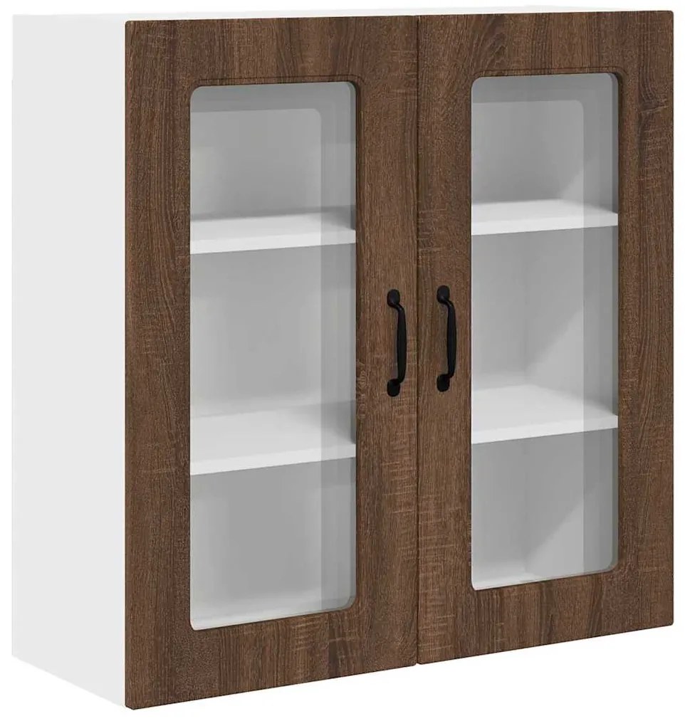 vidaXL Ντουλάπα Κουζίνας Καφέ δρυς 80 x 31 x 80 εκ. Επεξεργασμένο ξύλο