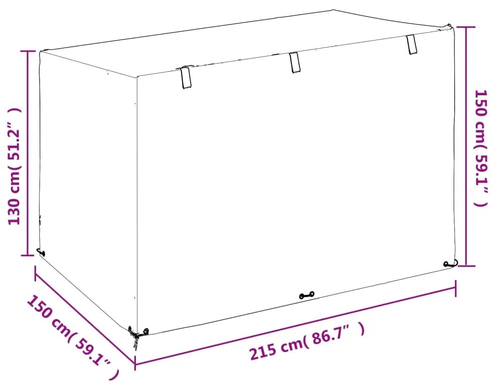 ΚΑΛΥΜΜΑ ΚΟΥΝΙΑΣ ΜΕ 12 ΚΡΙΚΟΥΣ 215X150X130/150 ΕΚ. ΠΟΛΥΑΙΘΥΛΕΝΙΟ 319330