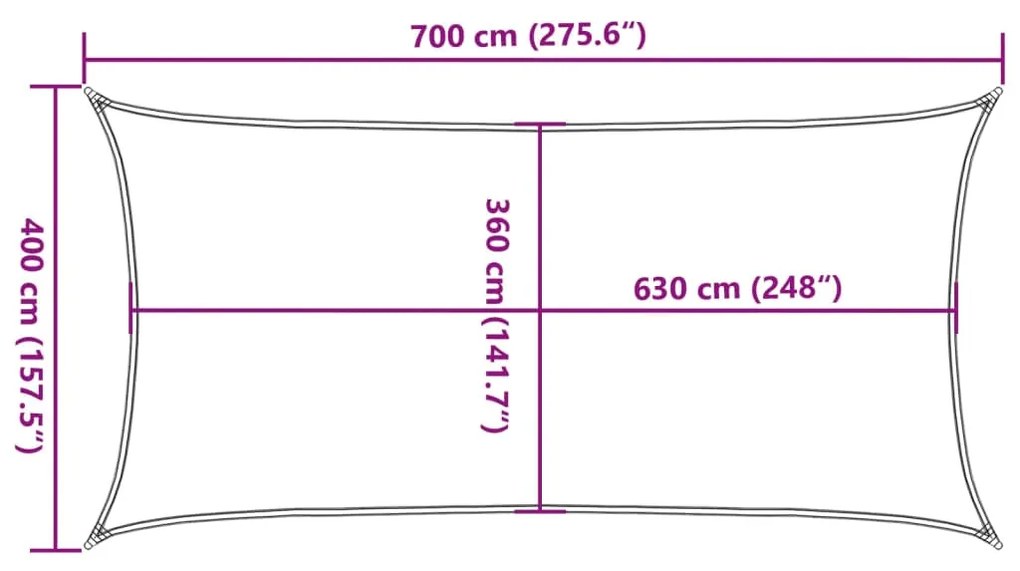 ΠΑΝΙ ΣΚΙΑΣΗΣ ΟΡΘΟΓΩΝΙΟ ΆΜΜΟΥ 4X7 Μ. HDPE 160 ΓΡ./Μ² 4002047