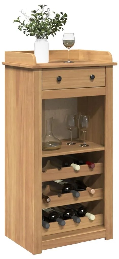 vidaXL Κάβα Κρασιών Panama 57x40x111,5 εκ. από Μασίφ Ξύλο Πεύκου