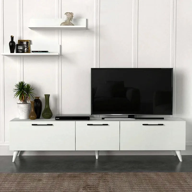 ΕΠΙΠΛΟ ΤΗΛΕΟΡΑΣΗΣ MARETA MEGAPAP ΧΡΩΜΑ ΛΕΥΚΟ 180X31,3X42ΕΚ.