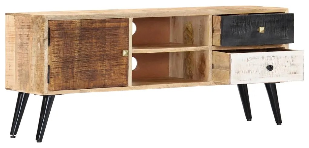 vidaXL Έπιπλο Τηλεόρασης 115 x 30 x 47 εκ. από Μασίφ Ξύλο Μάνγκο