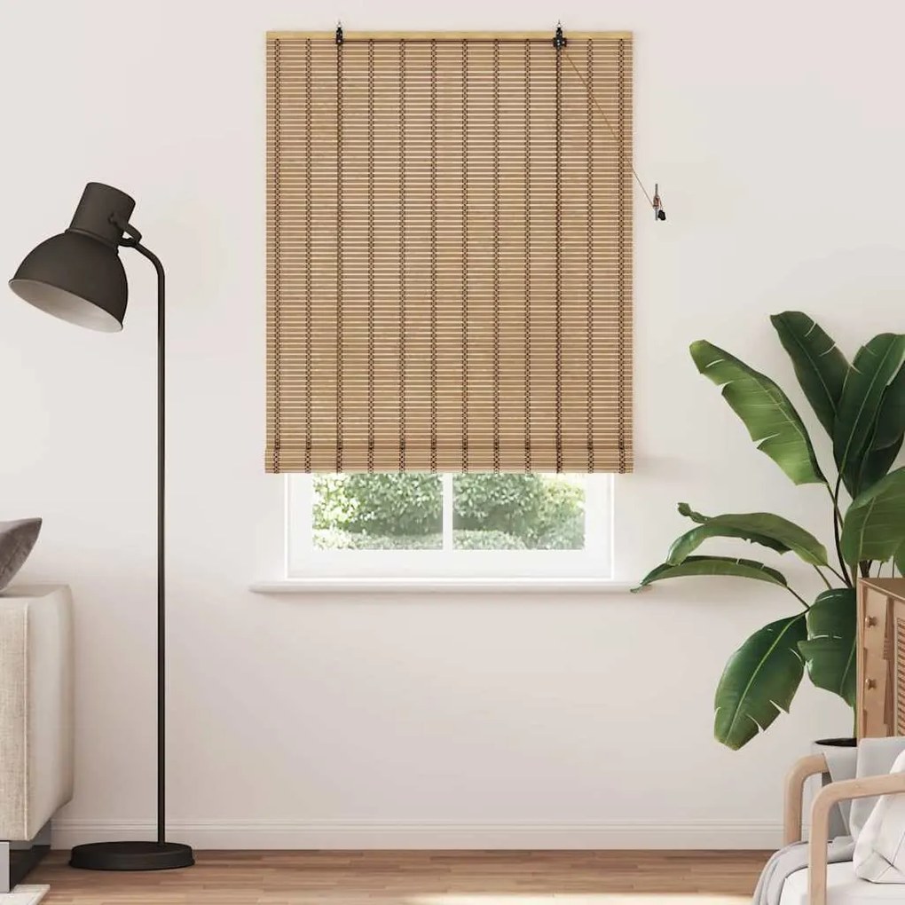 vidaXL Ρόλερ και Σκιάδια Ανοιχτό καφέ 120 x 220 cm Μπαμπού