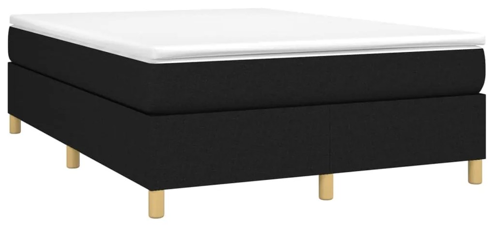 ΚΡΕΒΑΤΙ BOXSPRING ΜΕ ΣΤΡΩΜΑ ΜΑΥΡΟ 140X190 ΕΚ. ΥΦΑΣΜΑΤΙΝΟ 3144516