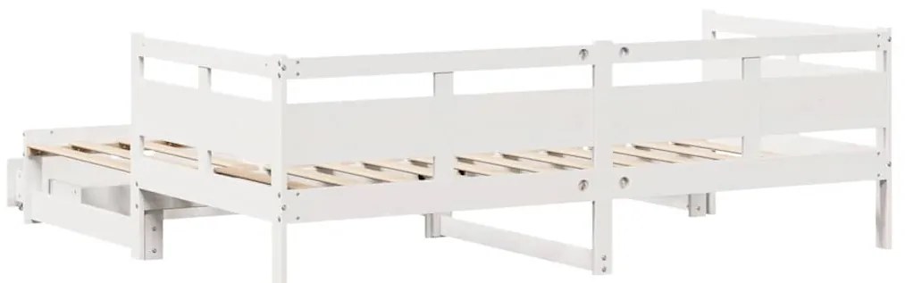 vidaXL Καναπές Κρεβάτι Συρόμενος Χωρίς Στρώμα 90x190 εκ. &amp; Συρτάρια