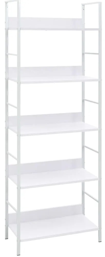 vidaXL Ραφιέρα 5 Επιπέδων Λευκή 60x27,6x158,5 εκ. Επεξεργασμένο Ξύλο