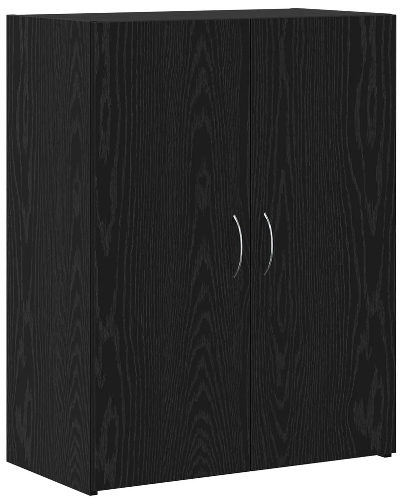 vidaXL Ντουλάπι Γραφείου - Μαύρο Ξύλο, 60 x 32 x 77.5 εκ, Επεξεργασμένο Ξύλο