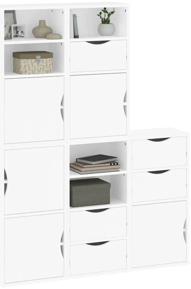 vidaXL Πλαϊνά ντουλάπια 5 τεμ. ODDA 40x24x79 εκ. από Μασίφ Ξύλο Πεύκου