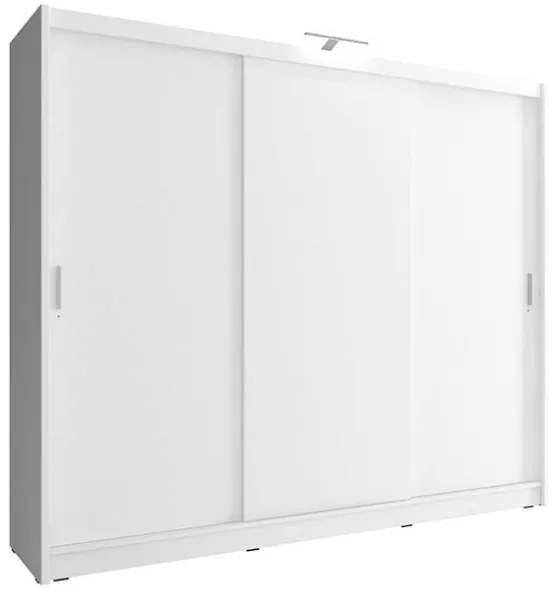 Ντουλάπα Συρόμενη 24114-WK1w-250 Χρώμα Λευκό  250x214x62