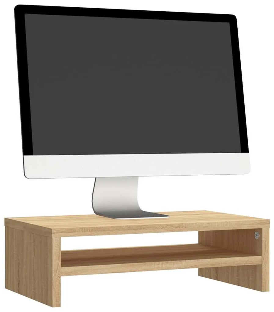 vidaXL Βάση Οθόνης Χρώμα Sonoma Δρυς 42 x 24 x 13 εκ. από Επεξ. Ξύλο