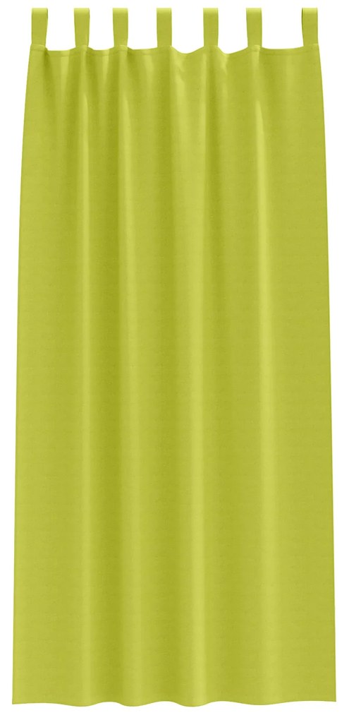 vidaXL Κουρτίνες με κουρτίνες 2 pcs Λαχανί 260 x 140 εκ. Πολυεστέρας