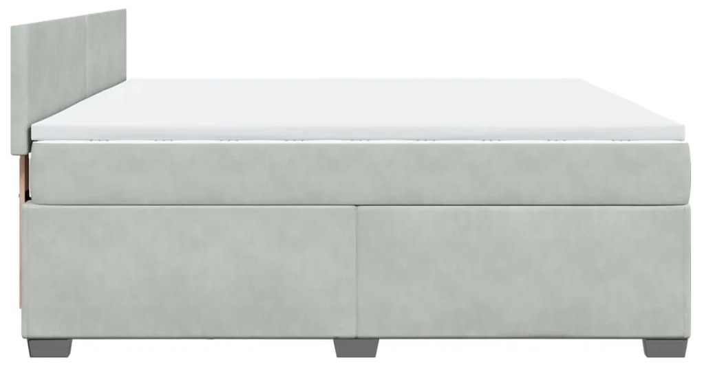 ΚΡΕΒΑΤΙ BOXSPRING ΜΕ ΣΤΡΩΜΑ ΑΝΟΙΧΤΟ ΓΚΡΙ 180X200 ΕΚ. ΒΕΛΟΥΔΙΝΟ 3288672