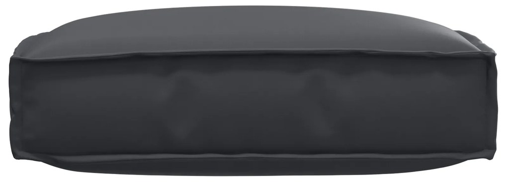 vidaXL Μαξιλάρι Παλέτας για Καθιστικό Μαύρο 60x60x12 cm Άνιθος Ύφασμα