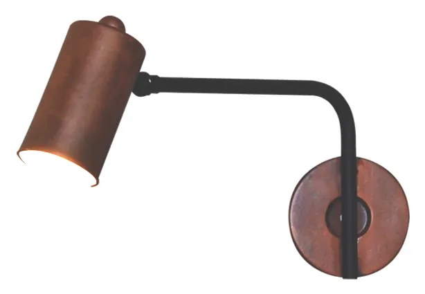 HL-3534-1 S ARIEL OLD BRONZE & WHITE WALL LAMP