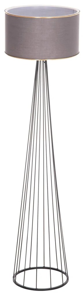 ΦΩΤΙΣΤΙΚΟ ΔΑΠΕΔΟΥ ΜΕΤΑΛΛΙΚΟ ΓΚΡΙ  Φ38x155 εκ. 38x38x155 εκ.