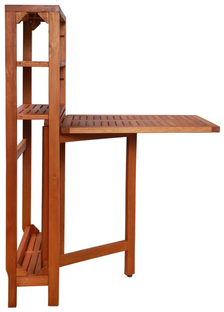 vidaXL Τραπεζαρίας Bistro Πτυσσόμενο Σετ 3 Τεμ. από Μασίφ Ξύλο Ακακίας