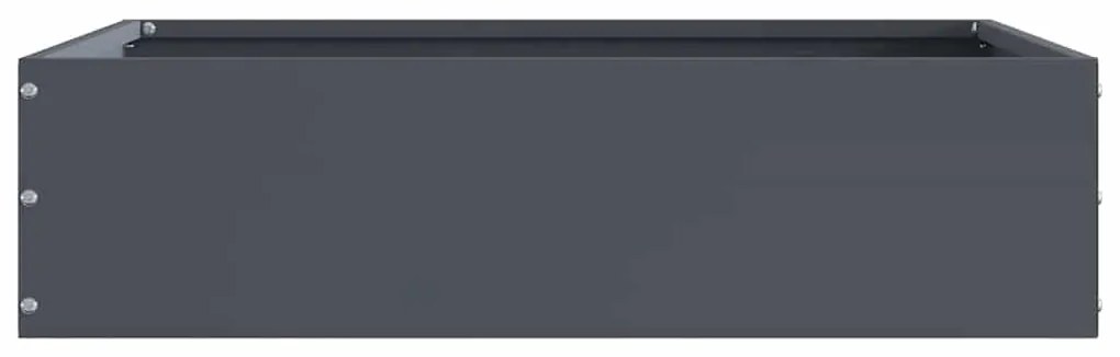 vidaXL Περίγραμμα γκαζόν Ανθρακί 50 x 50 x 13 εκ Ατσάλι