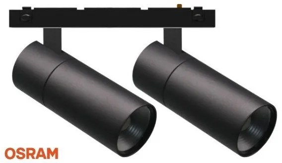 Διπλό Σποτ 20W 3000K Spotlight-6674-Μαύρο 6674