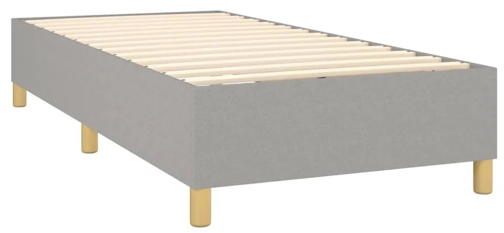 ΚΡΕΒΑΤΙ BOXSPRING ΜΕ ΣΤΡΩΜΑ ΑΝΟΙΧΤΟ ΓΚΡΙ 80X200 ΕΚ. ΥΦΑΣΜΑΤΙΝΟ 3131785