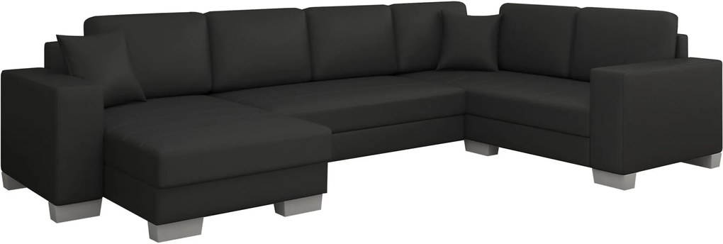 Γωνιακός καναπές Elsa-Αριστερή-Μαύρο - 312.00Χ210.00Χ92.00cm