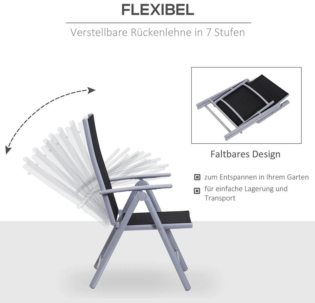 Outsunny Σετ καθιστικού για 6 άτομα Σετ καθιστικού Κήπου Έπιπλα Κήπου Σετ Κήπου Αλουμινίου