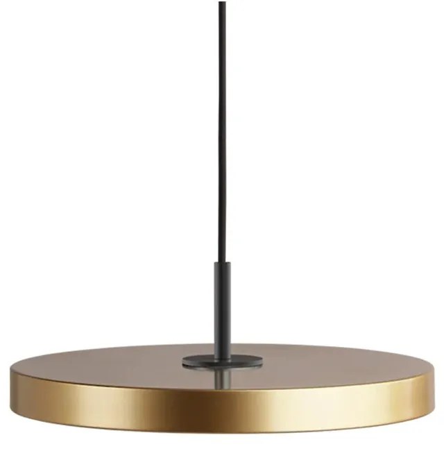 Φωτιστικό Οροφής Asteria Mini Black 2205C4175 Φ31x3.3cm Led 900lm 14W 3000k Brass Umage