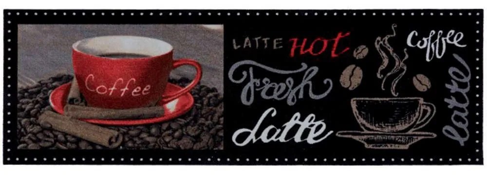 Χαλάκι Κουζίνας Cook &amp; Wash 315 Coffee Latte 50X150cm Black-Red Sdim 50Χ150 Polyamide