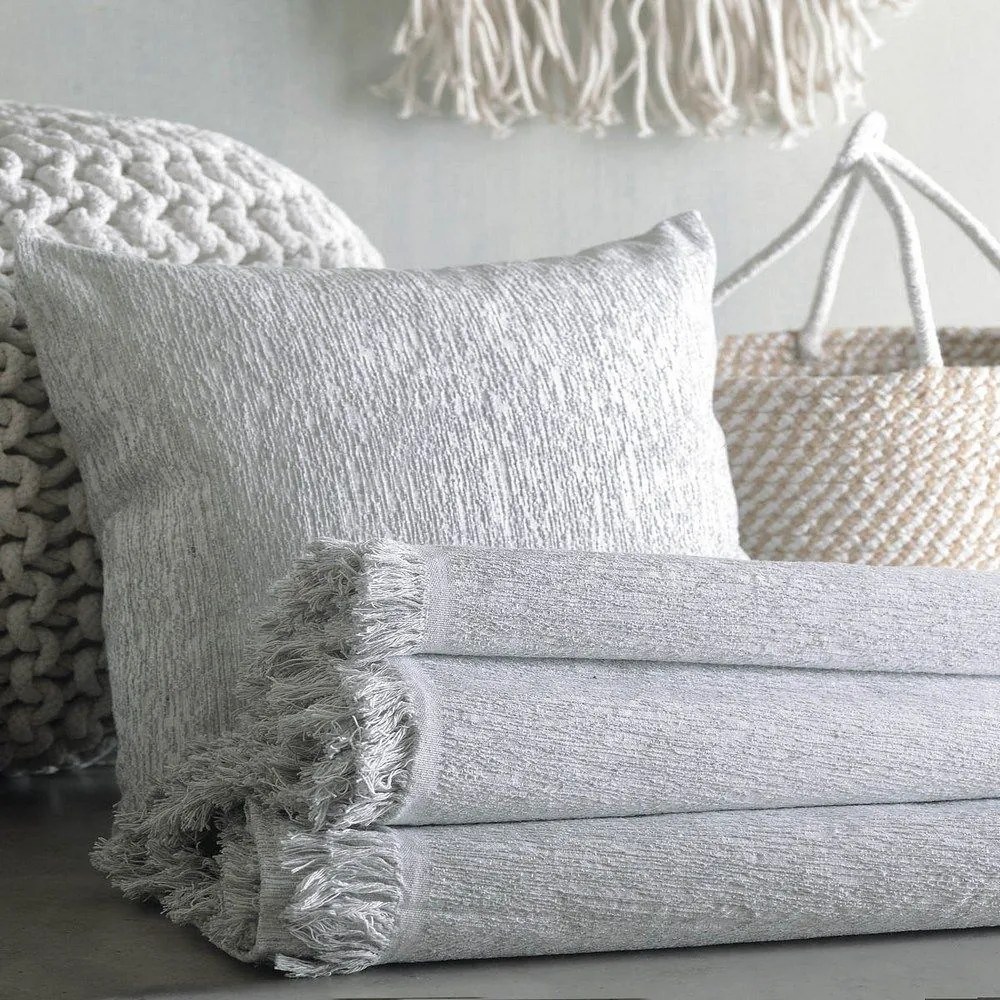 Ριχτάρι Carson Grey Ρυθμός Πολυθρόνα 160x180cm 100% Cotton