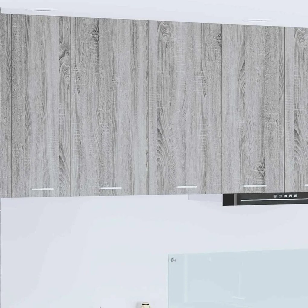 Κρεμαστό ντουλάπι με αποθήκευση Γκρίζο Σονομα 80 x 31 x 80 εκ.