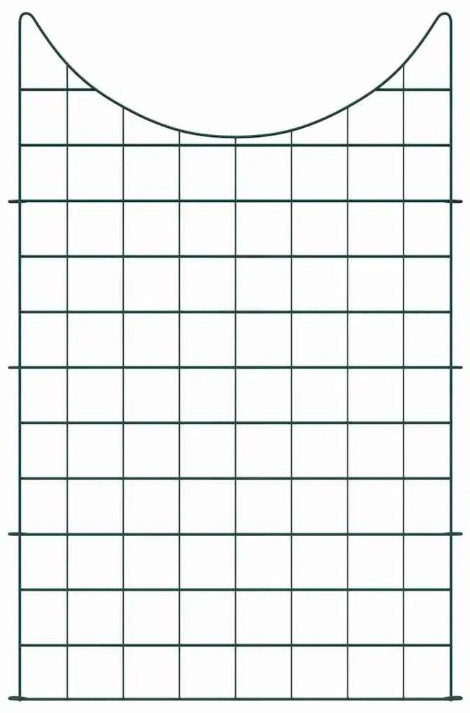 vidaXL Σετ φράχτη για λιμνούλες 8 pcs Πράσινο 50 x 80 cm Ατσάλι