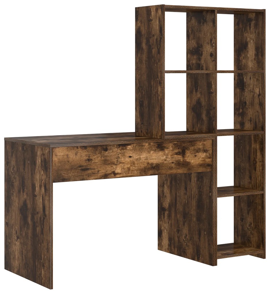 vidaXL Γραφείο Καπνιστή δρυς 138.5 x 55 x 143 εκ Επεξεργασμένο ξύλο