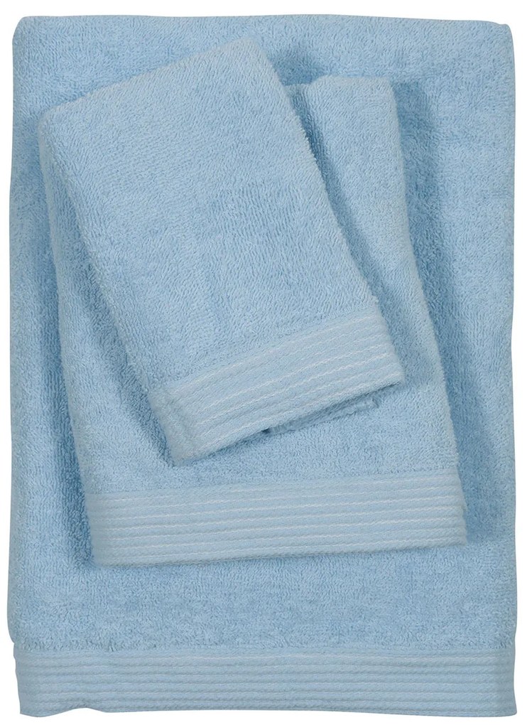 Πετσέτες Μπάνιου (Σετ 3τμχ) Das Home Best Line 0586 Ciel 480gsm