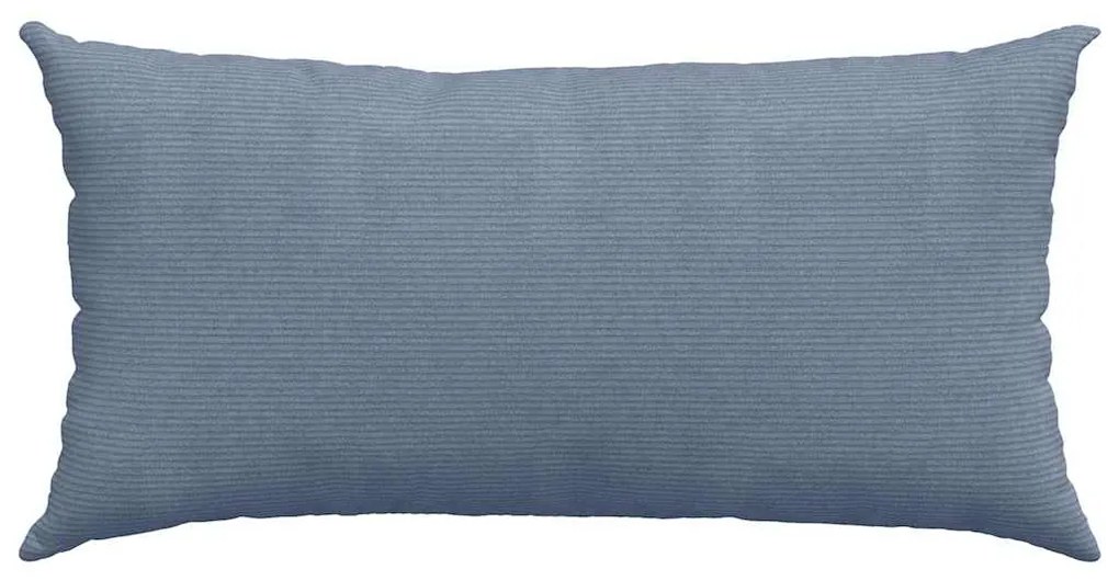 vidaXL Μαξιλάρι Καναπέ 2 pcs Μπλε 80 x 40 cm Υφασμάτινο Κορντουρά