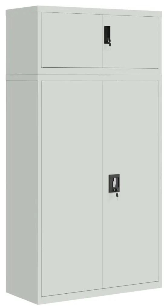 vidaXL Αρχειοθήκη Αν. Γκρι 90 x 40 x 180 εκ. Ατσάλινη