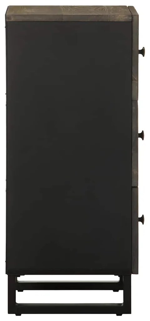 vidaXL Σκευοθήκη μαύρο 40x33x75 cm μασίφ ξύλο Μάνγκο