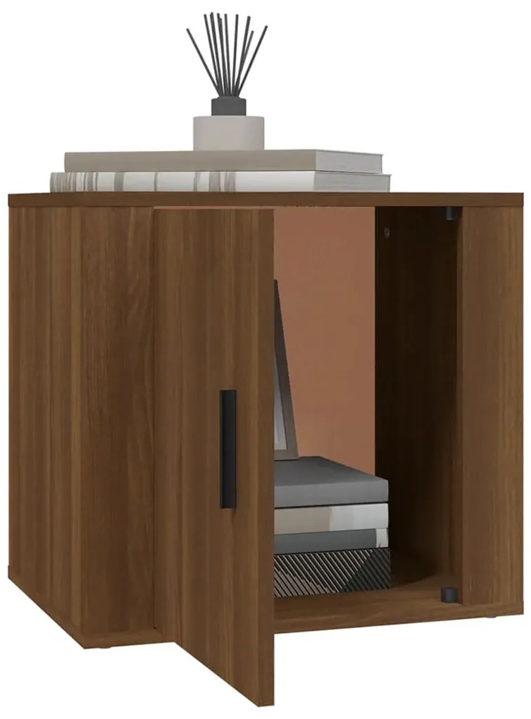 vidaXL Κομοδίνα 2 τεμ. Καφέ Δρυς 50x39x47 εκ.