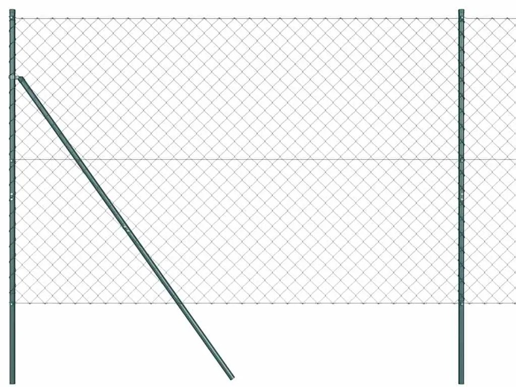 vidaXL Στύλος Περιφράξεων Πράσινο 25 x 1,6 μ (60 x 60 mm πλέγμα)