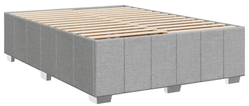 ΚΡΕΒΑΤΙ BOXSPRING ΜΕ ΣΤΡΩΜΑ ΑΝΟΙΧΤΟ ΓΚΡΙ 140X200 ΕΚ. ΥΦΑΣΜΑΤΙΝΟ 3285477