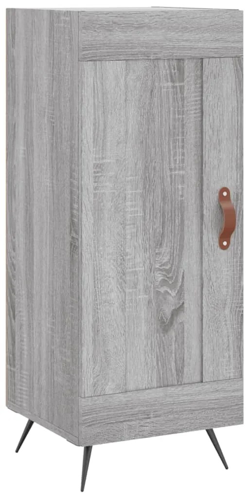 vidaXL Μπουφές Sonoma Γκρι 34,5 x 34 x 180 εκ. από Επεξεργασμένο Ξύλο
